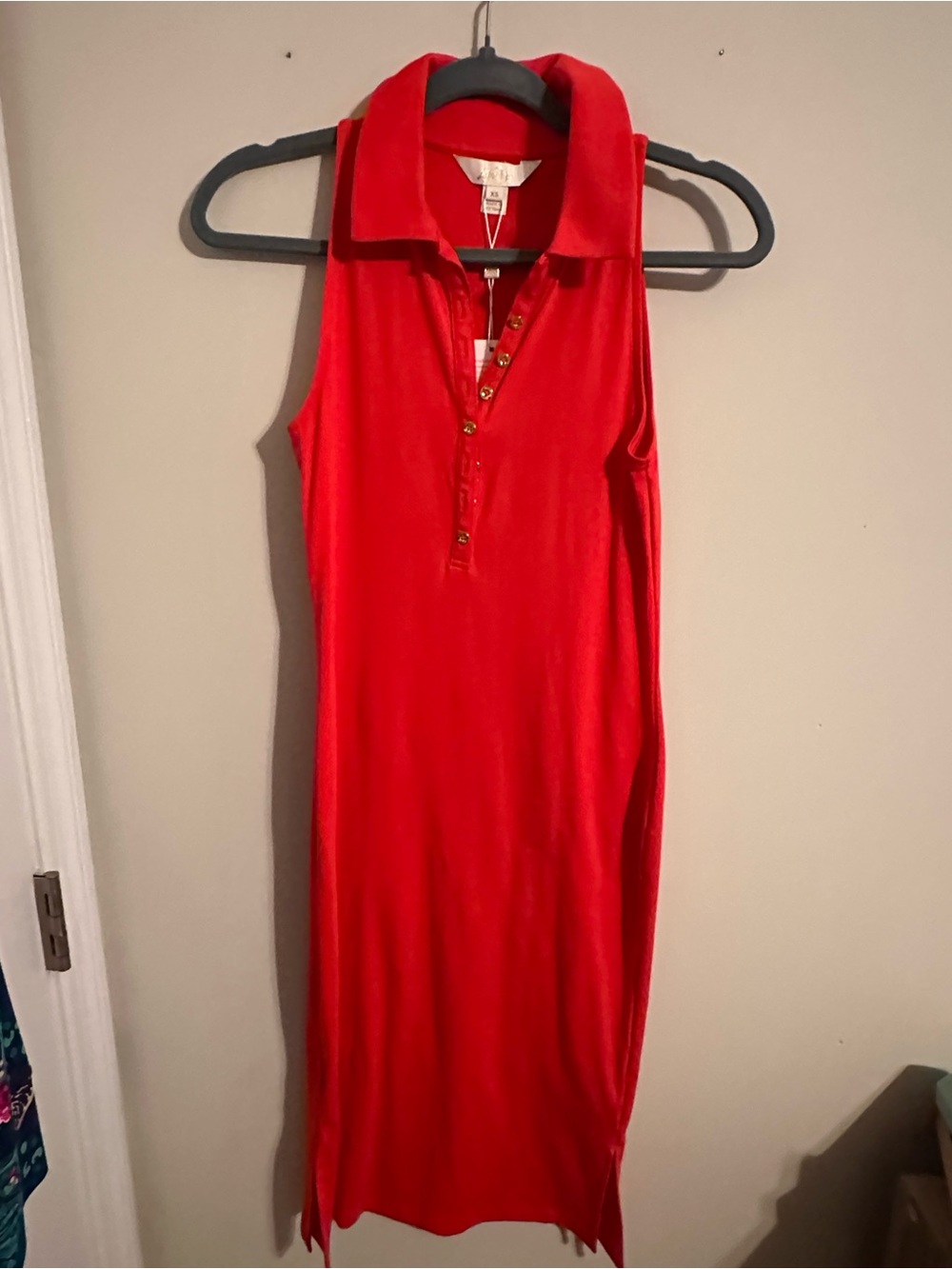 Lilly Pulitzer Reema Sleeveless Polo Dress Mizner Red size XS - Picture 4 of 9
